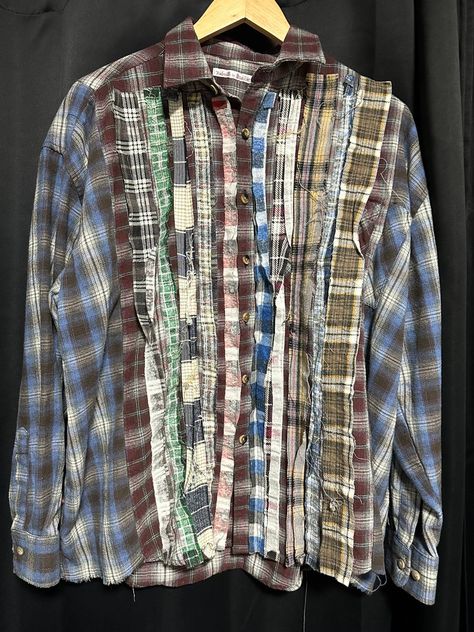 Needles Rebuilds by Needles Flannel | Grailed Needles Flannel, Reworked Flannel, Flannel Hoodie, Men's Tops, Fashion People, Diy Shirt, Workout Accessories, Cute Fits, Classic Man