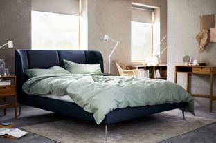 ikea_news_2021_catalogue_bed_tufjord_5 Ikea App, Scandinavian Interior Bedroom, Ikea 2021, Home Ikea, Ikea Catalogue, Cama Ikea, Grown Up Bedroom, Ikea Interior, Bed Bases