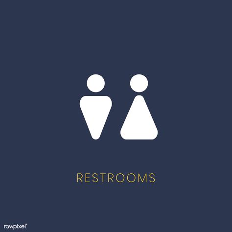 Toilet Wayfinding, Office Signage Design, Toilet Symbol, Toilet Signage, Toilet Icon, Restrooms Signage, Design Toilet, Church Media Design, Restroom Sign