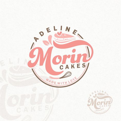 Cakes And Pastries Logo, Cake Brand Logo, Confectionary Logo, Pastry Logo Design Ideas, Cake Business Logo Ideas, Cake Logo Design Ideas, Micro Cake, Pastry Logo Design, Pastries Logo