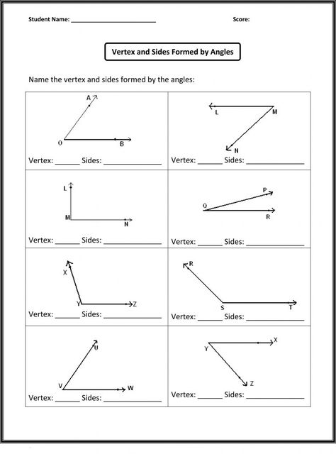 4th Grade Worksheets - Best Coloring Pages For Kids 10th Grade Geometry, Angles Math, Angles Worksheet, 4th Grade Math Worksheets, Basic Geometry, Geometry Worksheets, Algebra Worksheets, Fourth Grade Math, Printable Math Worksheets