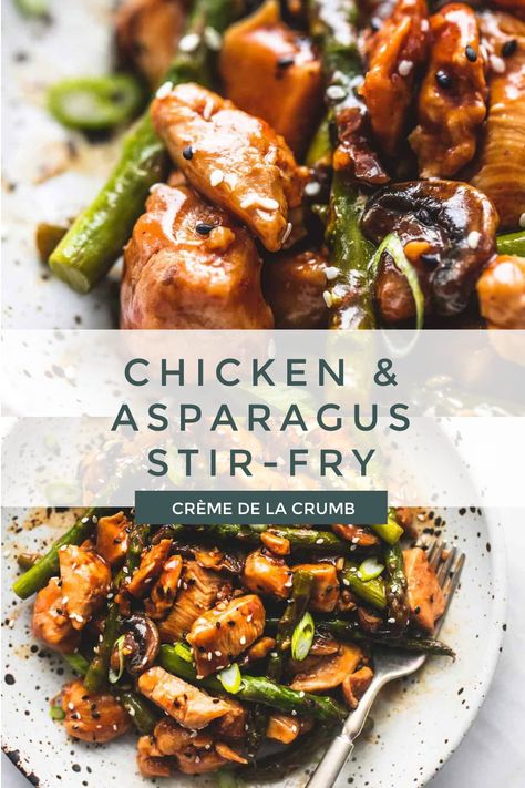 Chicken And Asparagus Stir Fry, Asparagus Stir Fry, Chicken And Asparagus, Easy Stir Fry Recipes, Healthy Stir Fry, Stir Fry Recipes Chicken, Chicken Asparagus, Chicken Stir Fry, Vegetable Stir Fry