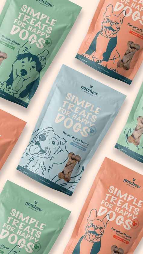 Dog Treats Packaging, Treats Packaging, Playful Packaging, Dog Treat Packaging, Dog Marketing, Pet Food Packaging, Pet Branding, Dog Pumpkin, Dog Cafe