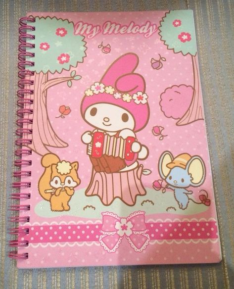 Pink Alt Aesthetic, School Suplies, Cool Journals, Cute Stationary, Hello Kitty My Melody, Cute School Supplies, Vintage Memory, Hello Kitty Items, Hello Kitty Collection