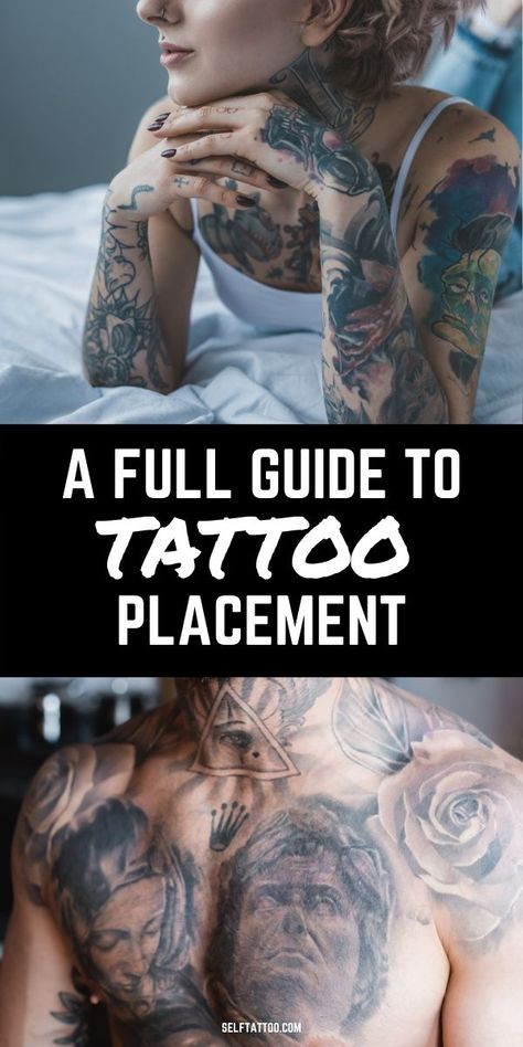 Where To Get A Tattoo On Your Body Chart, How To Choose Tattoo Placement, How To Plan Tattoo Sleeve, Bad Tattoo Placement, Zodiac Tattoos Placement, Best First Tattoo Placement, Best Tattoo Placement Men, Big Tattoo Placement Ideas, Men Tattoo Placement Ideas