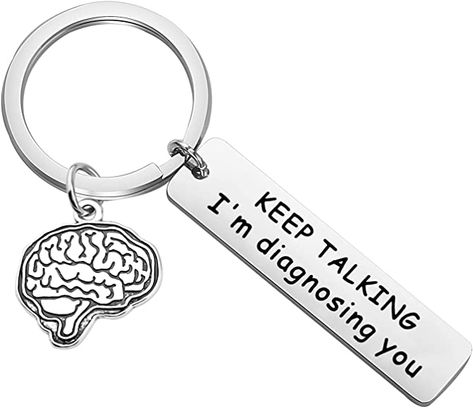 Psychology Keychain, Psychotherapist Aesthetic, Psychology Graduation, Funny Psychology, Degree Gift, Psychology Gifts, Psychology Humor, Psychology Studies, Counselor Gifts