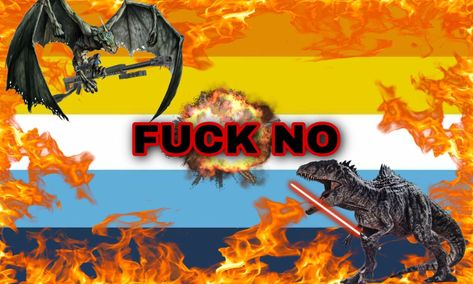 Aroace Flag, Dinosaurs, Flag