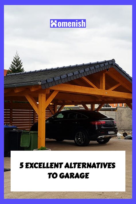 Open Air Garage, Add On To Garage, No Garage Solutions, Adding A Garage To Existing House, Garage Behind House, Add On Garage To House, Garage Addition Ideas Attached, Garage Alternative, Add On Garage