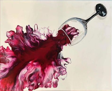 Acrylic Pouring beginners and friends | Facebook Wine Drawing Aesthetic, Characters From Movies, Art Psychology, Newspaper Art, Pink Tumblr Aesthetic, Architecture Sketchbook, Cute Backgrounds For Phones, Wine Art, Modern Art Paintings