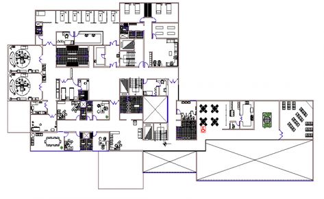 Hospital Emergency Department Layout Plan AutoCAD Drawing DWG File Hospital Layout, Hospital Floor Plan, Hospital Emergency, Medical Store, Nurses Station, Hospital Interior, Layout Plan, Tabletop Rpg Maps, Hospital Interior Design