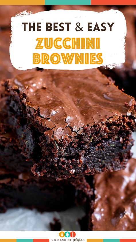 Fudgy Zucchini Brownies Healthy Zucchini Bars, Dessert With Zucchini, Easy Zucchini Brownies Healthy, Best Zucchini Brownies Recipes, Protein Zucchini Brownies, Gluten Free Zucchini Desserts, Chocolate Zucchini Brownies Recipes, Choc Zucchini Brownies, Brownie Mix Zucchini Brownies