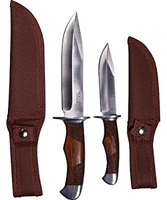 Jack Pyke Unisex Hunters with Nylon Sheaths, Brown: Amazon.co.uk: Sports & Outdoors Mora Companion, Small Knife, Adventure Outfit, Bushcraft Knives, Carving Knife, Cool Knives, Military Outfit, Metal Works, Knife Set Kitchen