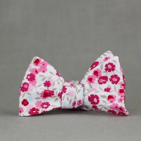 Hot Pink Floral, Hot Pink Weddings, Creative Jobs, Floral Bow Tie, Hot Iron, Pale Colors, Bow Tie Wedding, Wedding Bows, Mens Bow Ties