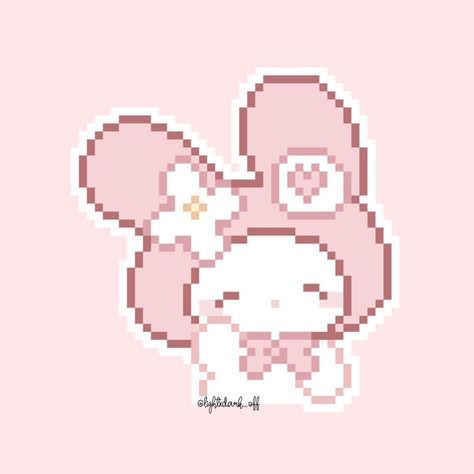 Pixelated Sanrio, Pixel Icons Aesthetic, Cute Pink Pixel Art, Pink Pixel Aesthetic, Coquette Pixel Art, Cute Pixel Icons, Cute Pixel Art Aesthetic, My Melody Pixel Art, Pixel Art Sanrio