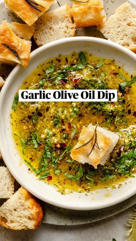 Garlic Olive Oil Dip, Bread Dipping Oil Recipe, Dipping Oil Recipe, Olive Oil Dip For Bread, Olive Oil Dip, Garlic Olive Oil, Food Chicken, Thigh Recipes, Hairstyles For Kids