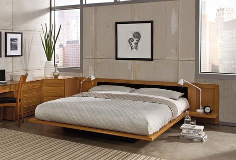 Japanese Bed Frame, Diy Bed Frame Plans, Japanese Platform Bed, Diy Platform Bed Frame, Floating Platform Bed, Japanese Bed, Bed Frame Plans, Platform Bed Designs, Platform Bedroom