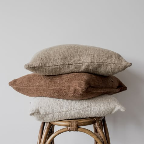 camel coloured linen cotton scatter cushion from corcovado furniture and homewares new zealand Sofa Cushions Ideas, Sofa Cushion Ideas, Cushion Photoshoot, Shower Curtain Ideas, Minimalist Fabric, Linen Cushions, Diy Home Accessories, Linen Interior, Dream Beach Houses