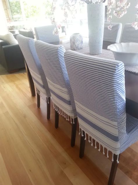 10 Delightful Dining Chair Slipcover Ideas – The Slipcover Maker Dining Chair Covers Slipcovers, Dining Room Chair Slipcovers, Chair Covers Slipcover, Blue Dining Room Chairs, Dining Room Chair Covers, Dining Room Blue, Mole Removal, Dining Chair Covers, Chair Makeover