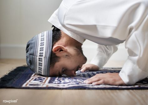 Muslim boy praying in Sujud posture | premium image by rawpixel.com Sajda Pics, Namaz Pic Boy, Namaz Sajda Pics, Islamic Pictures Boy, Couple Islam, Image Ramadan, Pray Allah, Prayer Pictures, Muslim Boy