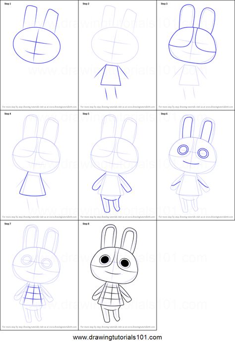 How to Draw Dotty from Animal Crossing Printable Drawing Sheet by DrawingTutorials101.com Animal Crossing Drawings Easy, Acnh Drawing, An Animal Drawing, Animal Crossing Printable, Coco Animal Crossing, Animal Crossing Fan Art, Cartoon Coloring, Drawing Sheet, Animal Crossing Characters