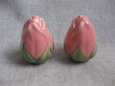 Gladding McBean GMB/Franciscan Desert Rose Salt & Pepper Shakers Desert Rose Dishes, Rose Salt, Franciscan Ware, Rose Arbor, Franciscan Desert Rose, Collectible China, Pink Desert, Cottage Decorating, Vintage Salt And Pepper Shakers