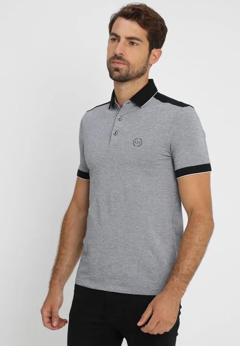 Armani Exchange Men's T-shirts & Polo’s | Tees for Men | Zalando Staple Wardrobe, Armani Exchange Men, Tees For Men, T-shirt Polos, Armani Exchange, Black Noir, Black Shirt, Print T Shirt, Mens T