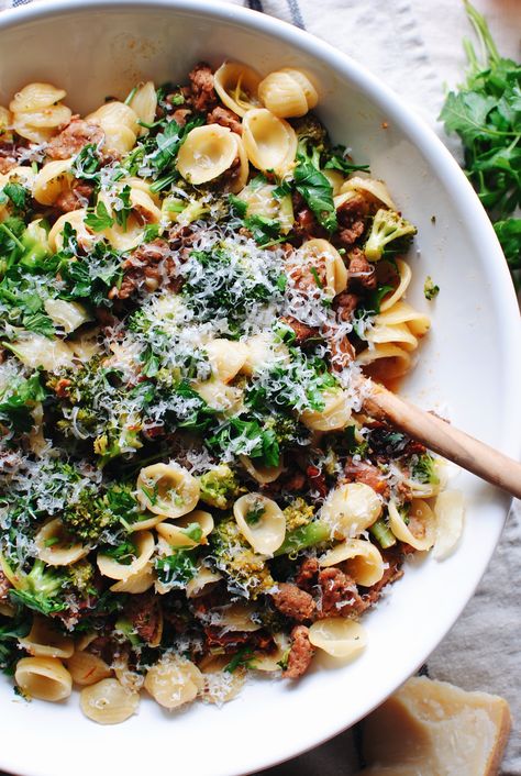 Orecchiette With Sausage, Sausage Meals, Broccoli Sausage, Bev Cooks, Sausage Pasta Recipes, Sundried Tomatoes, Pasta Pasta, Dinner Bell, Main Squeeze