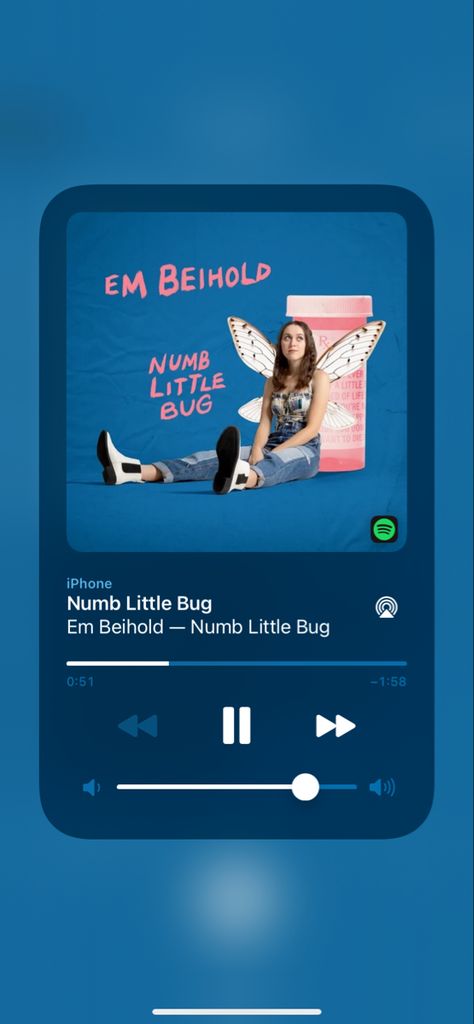 Spotify Widget Aesthetic Purple, Iris Spotify, Purple Spotify Lyrics, Purple Music Asthetics, Numb Little Bug Lyrics, Numb Little Bug Song, Bug Songs, Aesthetic School, Lyrics Aesthetic