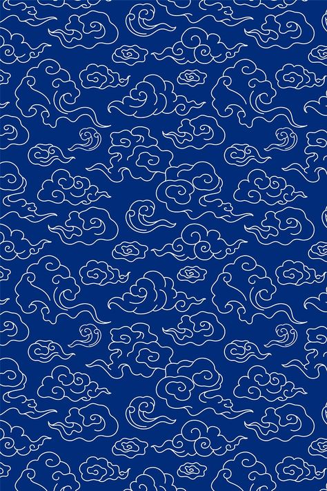 Patterns Illustration Design, Japanese Background Art, Chinese Cloud Illustration, Japan Cloud Pattern, Japanese Clouds Illustration, Japanese Textiles Patterns, Cloud Pattern Wallpaper, Chinese Cloud Pattern, Japanese Cloud Pattern