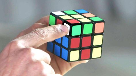 WIRED's Robbie Gonzalez learned to solve a Rubik's cube from Tyson Mao, one of the co-founders of the World Cube Association. In two weeks, Robbie got his solve time down from 45 minutes with Tyson, to 20 minutes on his own, to under a minute on average. Learn his 8-step method here. Rubics Cube Solution, Rubric Cube, Cube Solver, Rubiks Cube Solution, Cube World, Cube Games, It Goes Like This, Rubix Cube, Annoying Orange