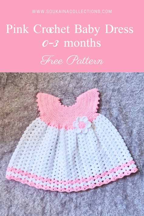 stitches. Crochet Baby Dresses, Crochet Baby Dress Free Pattern, Vestidos Bebe Crochet, Shoes Princess, Crochet Baby Girl Dress, Crochet Baby Dress Pattern, Knit Baby Dress, Baby Frock Pattern