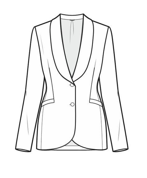 Blazer Technical Drawing Woman, Blazer Fashion Sketch, Blazer Flat Drawing, Blazer Technical Drawing, Blazer Flat Sketch, Blazer Fashion Illustration, Blazer Sketch, Blazer Drawing, Blazer Illustration