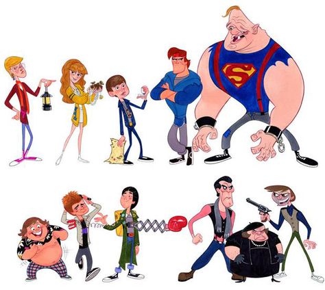 Character Design Page, Stephen Silver, Zinc Supplements, Character Design Cartoon, Design Page, Character Designer, Goonies, Character Design Animation, 3d Characters