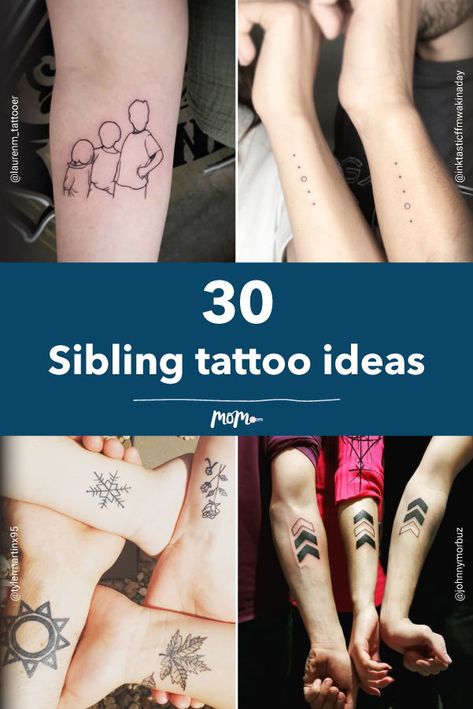 30 Sibling tattoos: These are truly touching tattoo ideas for anyone to express their sibling love. Family Tattoo Ideas Symbolic, Sibling Tattoos For 4 Brother And Sister, Tattoo Ideas For Siblings Of 3, Unique Sibling Tattoos For 3, Group Tattoos Family, Sibling Tattoos For 5 Siblings, Tattoo Ideas For Siblings, Brother And Sister Tattoo Ideas Unique, Unique Sibling Tattoos