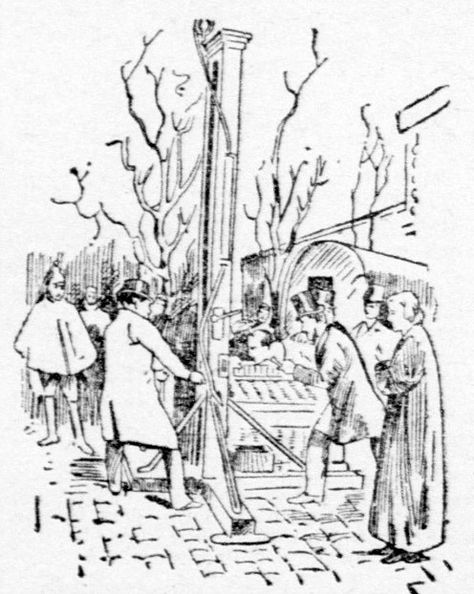 1909 First Hand Account of the Guillotine and Execution of Danvers - StrangeAgo Guillotine Drawing, Guillotine Art, Guillotine Illustration, Guillotine Execution, Public Execution, Louis Xvi Execution, Strange History, Old Things, History