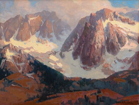 Coeur d’Alene Art Auction – Franz Arthur Bischoff, Sierra Landscape Franz Bischoff, Coeur D'alene, Art Auction, American Art, Contemporary Artists, Oil On Canvas, Auction, Art