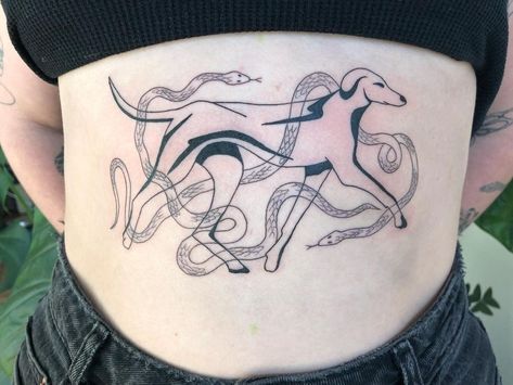 Hannah (@comb_alone) posted on Instagram • Apr 17, 2022 at 2:33pm UTC Greyhound Tattoo, Future Tattoos, Greyhound, Dog Art, I Tattoo, Comb, Tatting, Body Art, Tattoos