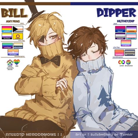 Dipper And Bill Comic, Bipper Fanart Ship, Bipper Ship, Bill And Dipper Ship, Proship Headcanons, Gravity Falls Billdip, Billdipper Ship, Bill X Dipper Hard, Bill Cipher X Dipper