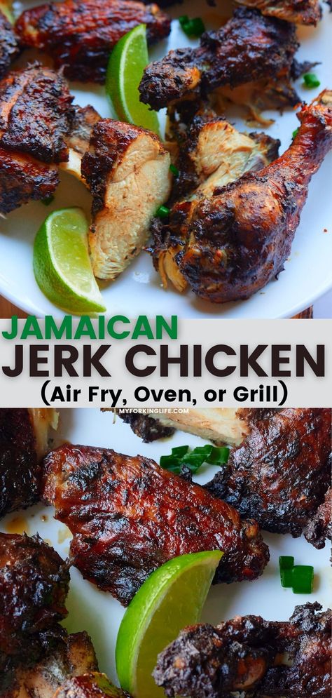 Jerk Chicken Breast Recipe, Easy Jerk Chicken Recipe, Jerk Chicken Breast, Jamaican Jerk Chicken Recipe, Jerk Chicken Recipe, Jamaican Jerk Chicken, Jamaican Cuisine, Jamaican Dishes, Chicken Thigh Recipes Crockpot