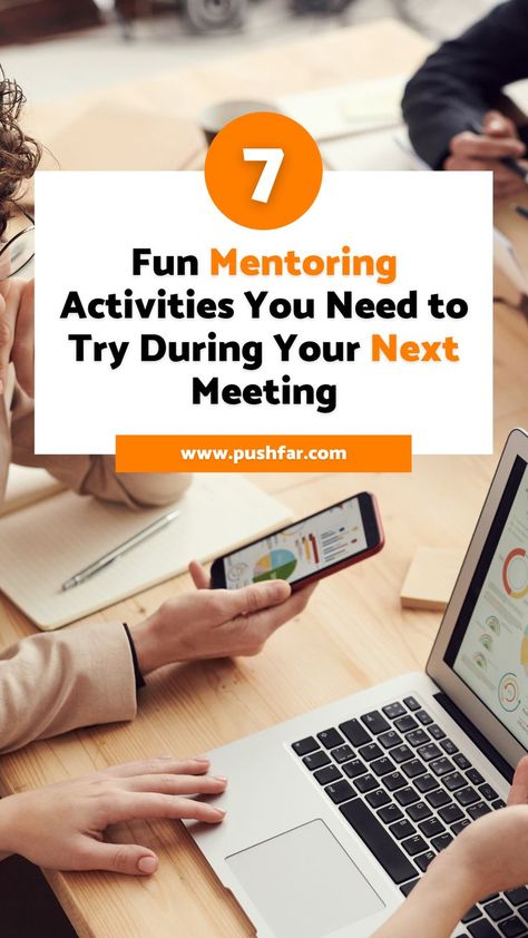 Make your mentoring sessions engaging and fun with these 7 ideas for your upcoming mentoring meetings. ✨ mentor | mentor ideas | mentor mentee | corporate ideas | corporate office | business tip | business ideas | work training | career tips | job ideas ✨ Mentoring Activities, Job Shadowing, Mentor Mentee, Activities For Boys, Job Ideas, Career Tips, Learning And Development, Networking Event, Career Change