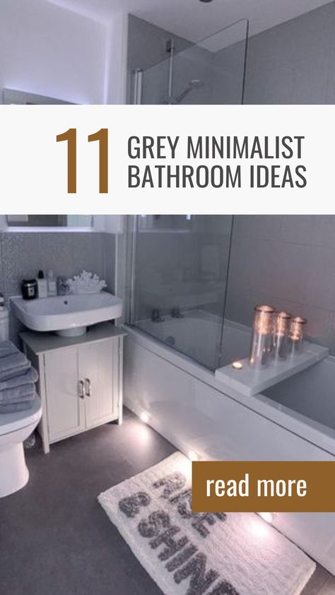 Grey Minimalist Bathroom Ideas Grey Bathroom Accessories Ideas, Grey And White Bathroom Ideas Decoration, Gray Bathroom Ideas Decor, Gray And Black Bathroom Ideas, Tranquil Bathroom Ideas, Black And Grey Bathroom Ideas, Grey And White Bathroom Ideas, Chrome And Black Bathroom, Grey And White Bathroom Decor