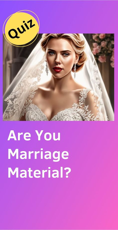 Marriage - the ultimate test of love, commitment, and shared Netflix passwords. But are you really ready to take that plunge? Find out if you're marriage material with this fun and insightful quiz. Love Test Quiz, Marriage Quizzes, Marriage Quiz, Relationship Quiz, Love Quiz, Love Test, Marriage Material, Test Quiz, Fun Quiz