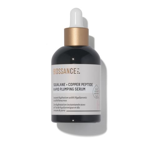 Powered by copper peptide and a trio of hydrators, Biossance Squalane + Copper Peptide Rapid Plumping Serum encourages a firmer, plumper complexion. Biossance Squalane, Copper Peptides, Makeup Eyeshadow Palette, Skin Care Devices, Peptide Serum, Uneven Skin Texture, Beauty Vitamins, Space Nk, Beauty Gadgets