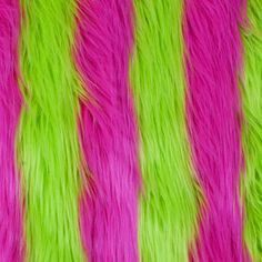 Venus Mcflytrap, Green Fur, Aesthetic Green, Faux Fur Fabric, Fur Fabrics, Green And Pink, Green Aesthetic, Green Stripes, Neon Green