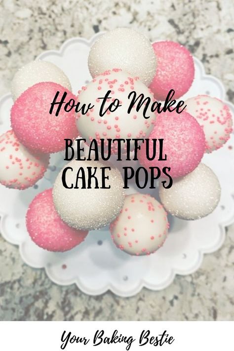 Cake Pop Wedding Display Dessert Tables, Pink Cake Pops Recipe, Cake Pop Without Sticks, Cake Pop Supplies, Best Cake Pops Ever, How To Dry Cake Pops, Best Cake Pop Flavors, Easy Cake Pop Decorating, Large Cake Pops