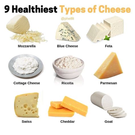 What’s your favorite type of cheese!?⠀ -⠀ 🍕Mozzarella. Mozzarella is a soft cheese that’s lower in sodium and calories than most other cheeses. It also contains probiotics that may boost your immune system.⠀ -⠀... Calorie Guide, Type Of Cheese, Healthy Cheese, Greek Cheese, Types Of Cheese, Cheese Lover, Healthy Foodie, Soft Cheese, Diet Keto