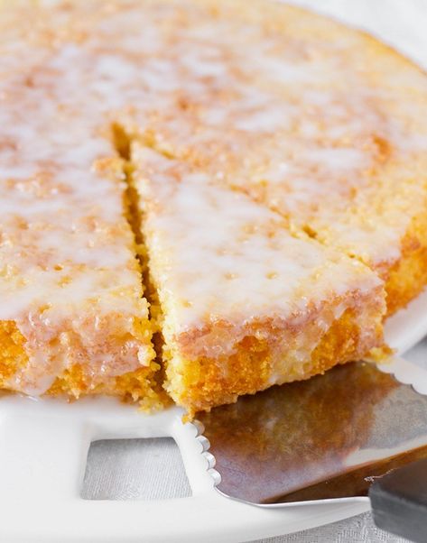 Lemon Cornmeal Cake Cornmeal Cake Recipe, Cornmeal Cake, Cornmeal Recipes, Lemon Cakes, Just Cakes, Gluten Free Cakes, Lemon Recipes, How Sweet Eats, Sweet Cakes