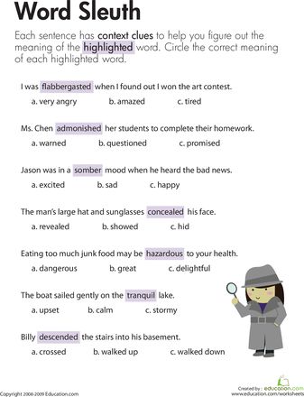 Worksheets: Context Clues: Word Sleuth Third Grade Iread Practice 3rd Grade Free, Language Arts 3rd Grade Worksheets, Third Grade Reading Comprehension Free, Context Clues Worksheets 4th Grade, 3rd Grade Reading Comprehension Worksheets With Answers, Context Clues 3rd Grade, Short Comprehension Passages 3rd Grade, Third Grade Comprehension Passages Free, Third Grade Reading Worksheets