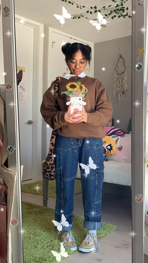 Vintage Urban Outfits, Soft Girl Outfits Black Women, Types Of Aesthetics Styles, Kawaii Aesthetic Outfits, Indie Clothes Aesthetic, Mode Zara, Earthy Outfits, Indie Outfits, Swaggy Outfits