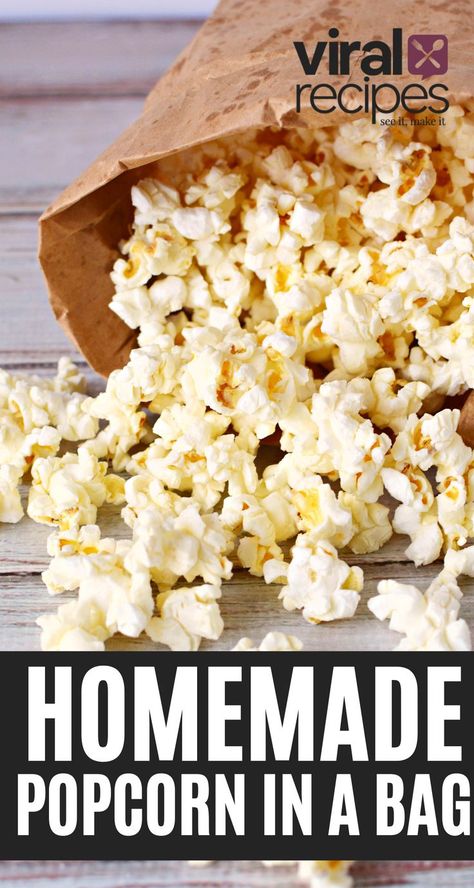 popcorn in microwave. Homemade Popcorn In Microwave, Popcorn In Microwave, Brown Bag Popcorn, Popcorn In A Bag, Paper Bag Popcorn, Stovetop Popcorn Recipes, Cooking Popcorn, Homemade Microwave Popcorn, Popcorn Recipes Easy